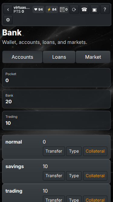 VirtuaSoul accounts